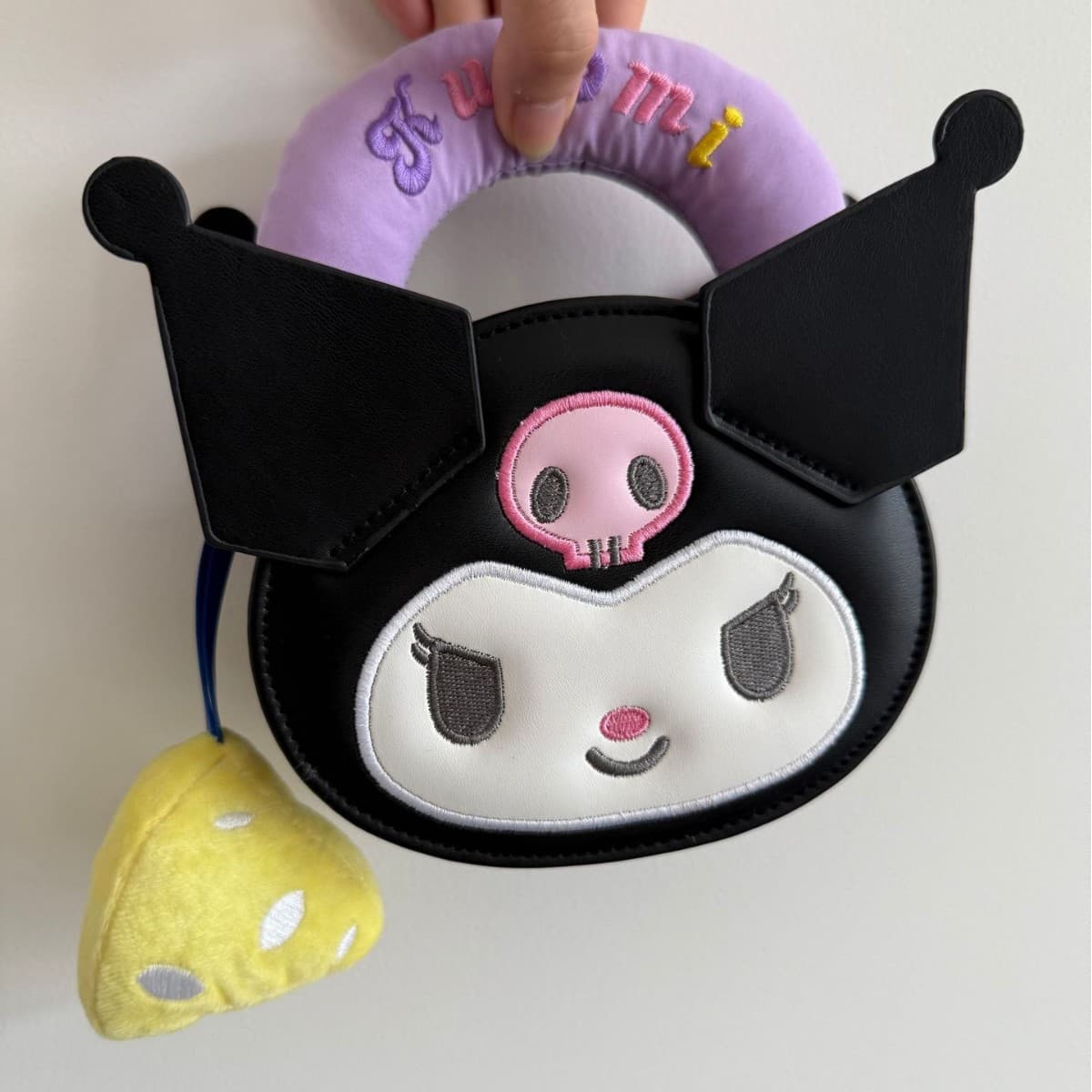 2025 New Cartoon Kuromi Bag Children's Trendy Cartoon Bag Jade Dog Light Coin Purse Hand-held Shoulder Bag