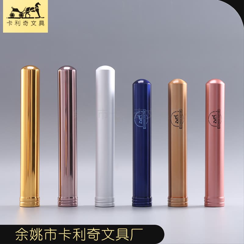Moisture-proof Metal Aluminum Cigar Tube Individual Packaging Cigarette Fireworks Storage Tube Aluminum Alloy Cigar Tube