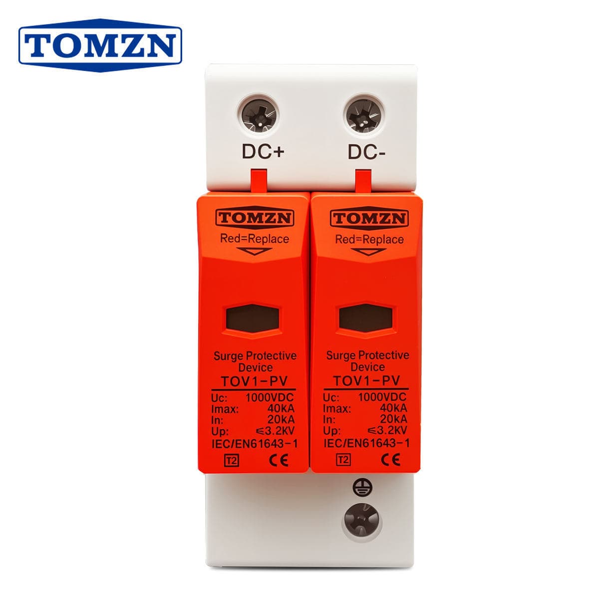 TOMZN Photovoltaic Surge Protector Tongzheng DC1000V 2P Lightning Protection SURGE PROTECTOR
