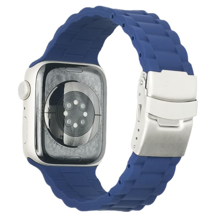 Sporty Three-Bead Silicone Watch Band Compatible with Apple Ultra 9876543210 SE Models Lightweight Comfortable BOLIGAO Brand