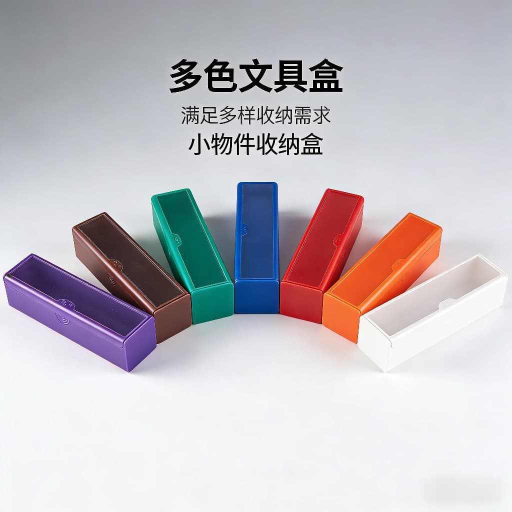 Rectangular color storage box push pen refill storage box packaging box small objects jewelry storage box wholesale