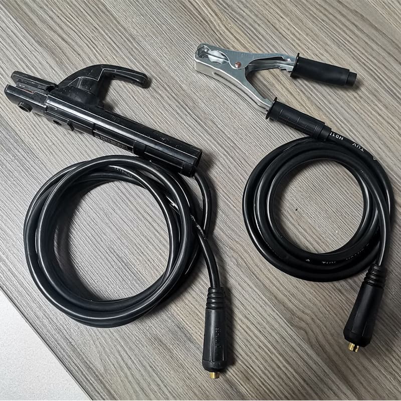 Metal Welding Pliers for AC/DC Welders with Welding Cable Ground Clamp Set and Quick Connectors