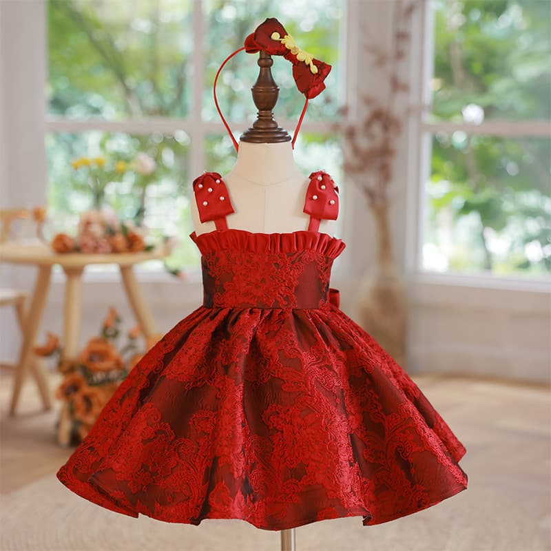 2026 Baby Girl First Birthday Tang Suit, Infant Grabbing Ceremony Cheongsam, Cute 100-Day Banquet Birthday Dress