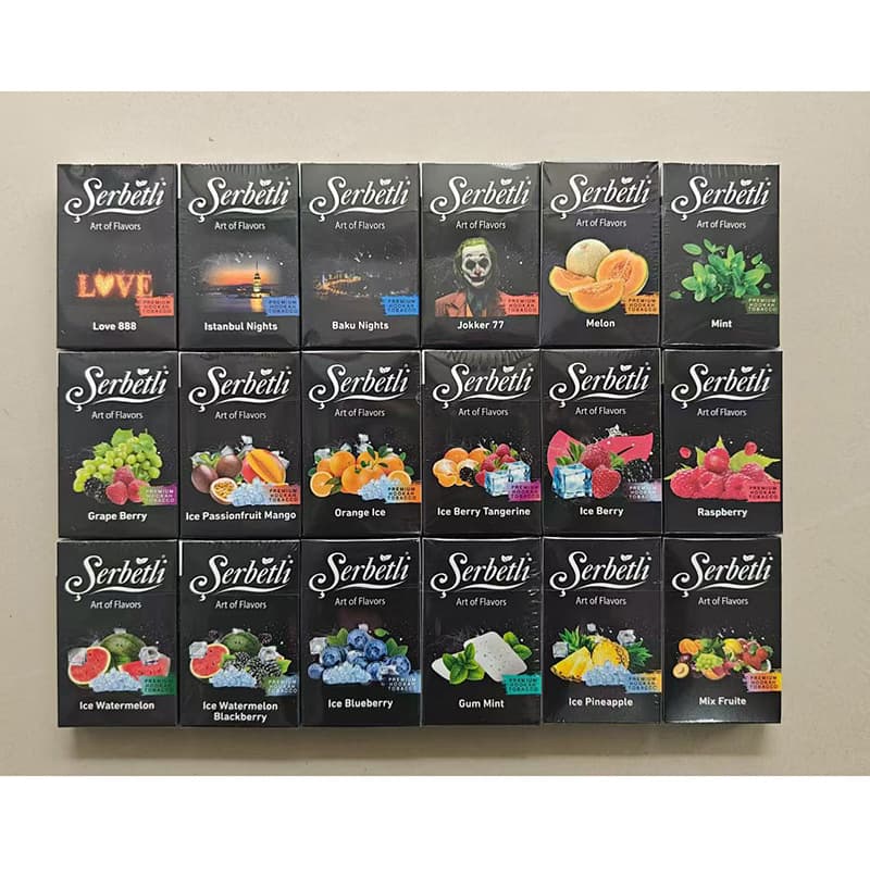 Turkish Imported Serbetli 50g Arabic Shisha Bar Fruity Shisha Cross-Border Supply