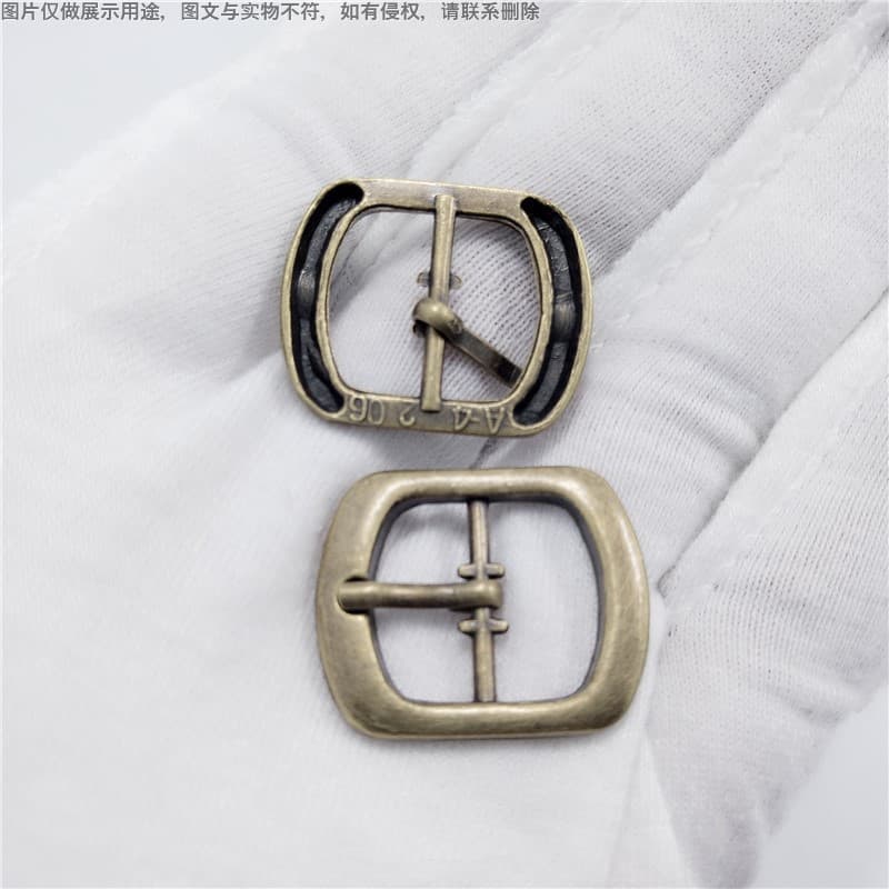 Shoe accessories, custom high heel buckle service, antique bronze shoe buckles, zinc alloy die-cast D-ring buckles.