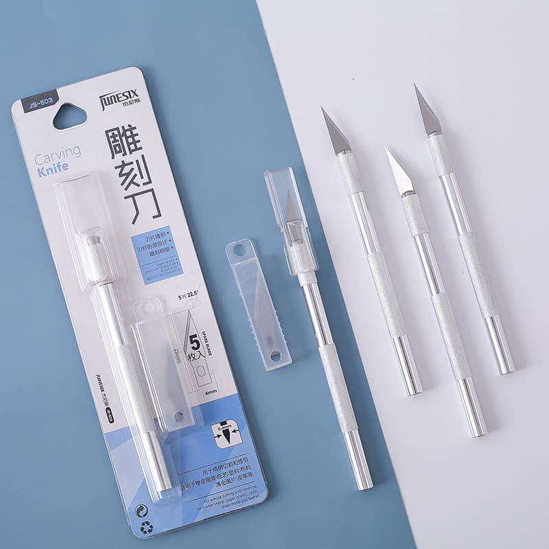 Junesix503 Special Carving Knife for Rubber Stamps, Engraving Pen Knife, Small Steel Cutter