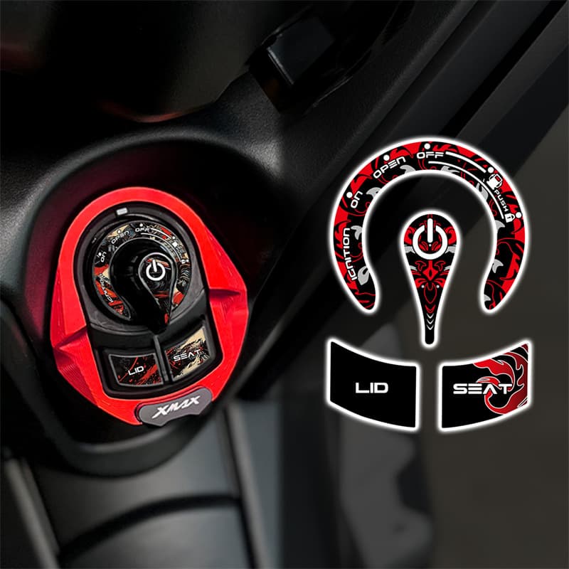 Reflective Decal for Yamaha XMAX300/NMAX Ignition Switch Modification Motorcycle Sticker