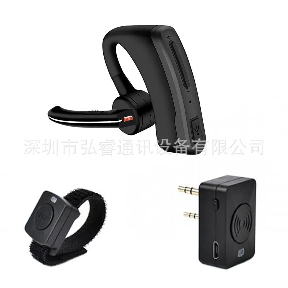 Walkie Talkie Wireless Bluetooth Headset K-Type Universal Handheld Earpiece Auto Pairing Ear Hook Headset for UV5R UVK6