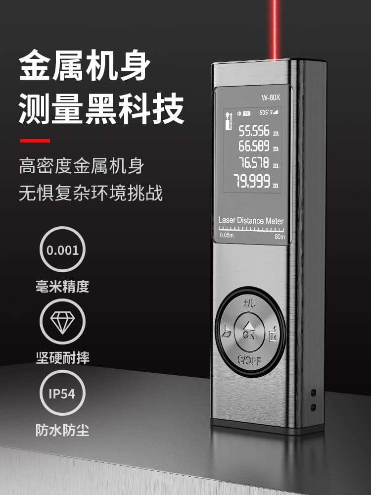 Franci Mini Infrared Distance Measurer, Handheld Electronic Ruler, High-Precision Laser Measuring Tool, Room Measurement Device