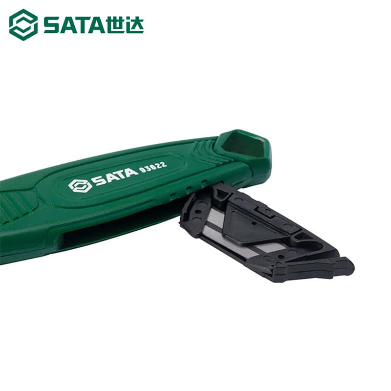 Sata Safety Box Cutter for Parcel Opening Utility Knife Unboxing Tool Film Cutter Bubble Wrap Cutter Safety Knife