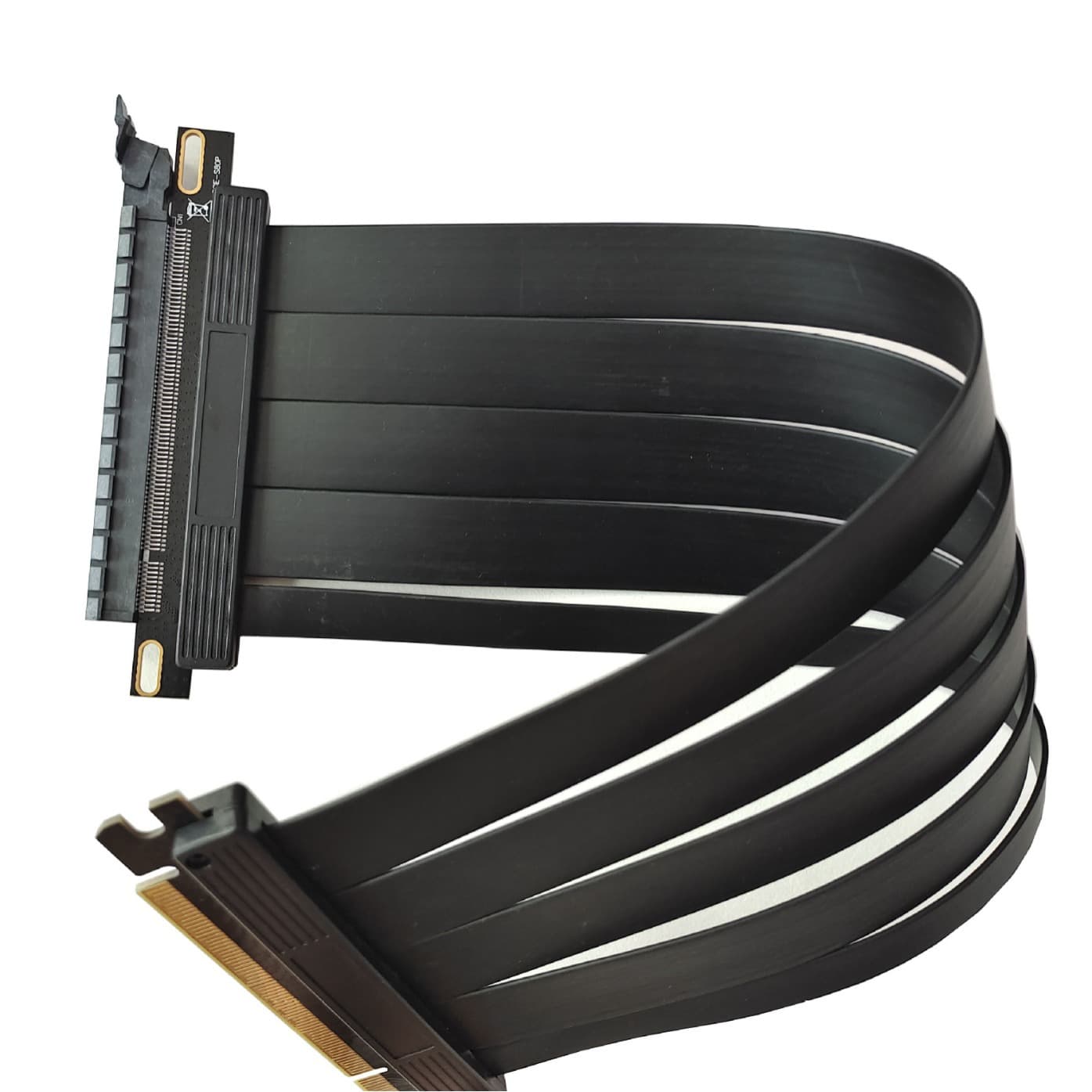 Factory direct sales of 180-degree PCIe 4.0 x16 graphics card extension cable/chassis adapter cable - full-speed, stable, and damage-free.