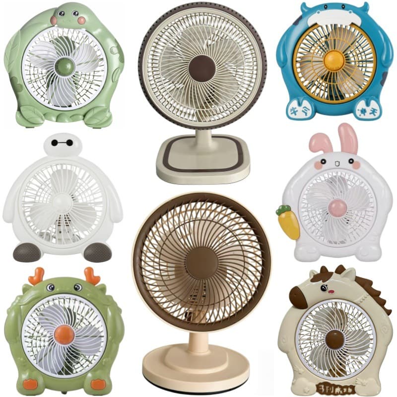 Small Desktop Fan, Household Oscillating Electric Fan, Dormitory Desktop Mini Fan, High Power Office Table Fan