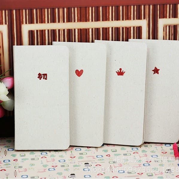 Cloth Cover Notebook Fabric Surface Kraft Paper Hardcover Notebook Portable Notebook Office Journal Factory Direct Sales