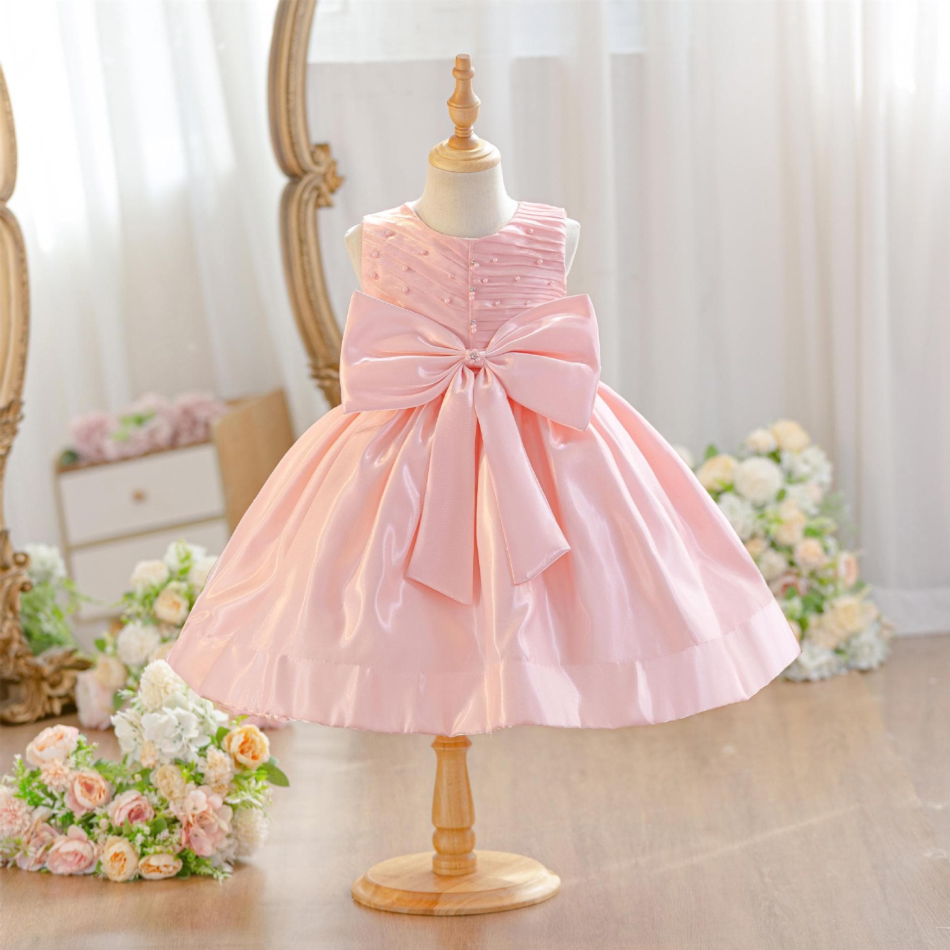 2026 cross-border new children's princess dress summer baby girl dress girl's first birthday performance dress children's clothing