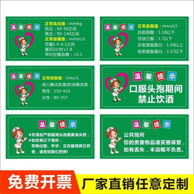 Pharmacy Outpatient Pharmacy Reminder Sign Prescription Drugs Non-Prescription Drugs Medical Insurance Classification Label Sticker m