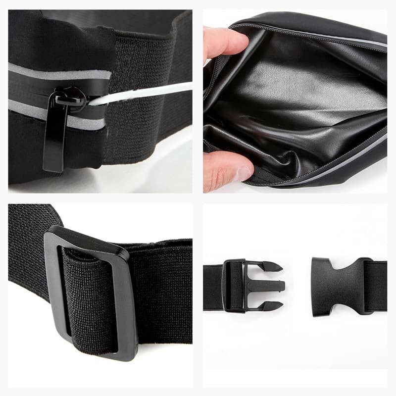 Amazon Outdoor Sports Unisex Lightweight Waterproof Lycra Stretch Fit Invisible Marathon Fitness Running Waist Pack
