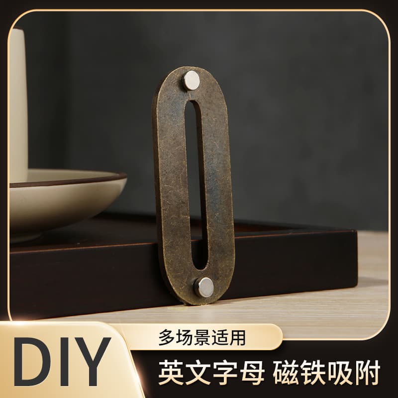 DIY Uppercase Letter Magnetic Stickers for Home Refrigerator Magnets, Company Logo Door Number Sign