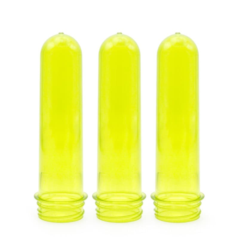 Multi-specification gram weight customizable color preforms, 38-neck 3Start beverage-yellow PET preforms