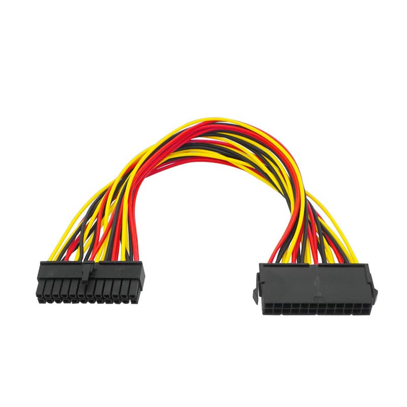 Desktop PC Case Power Supply Motherboard ATX Power 24-Pin Extension Cable 24PIN Power Extension Cord 30cm