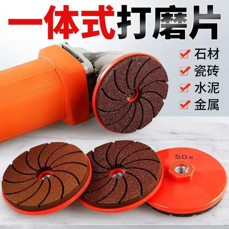 Integrated Grinding Disc for Tile Edge Trimming, Marble, Stone, Cement, Metal Polishing, Angle Grinder Dry Polishing Disc