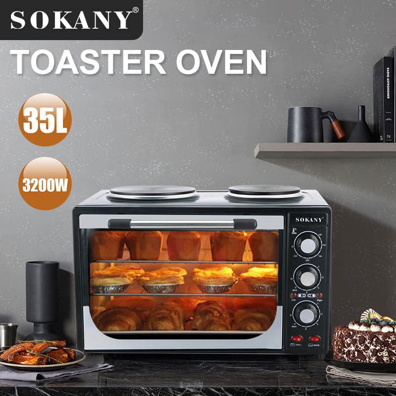 Multifunctional Household Large Power Baking Oven 35L Large Capacity Multi-Layer Toaster Oven