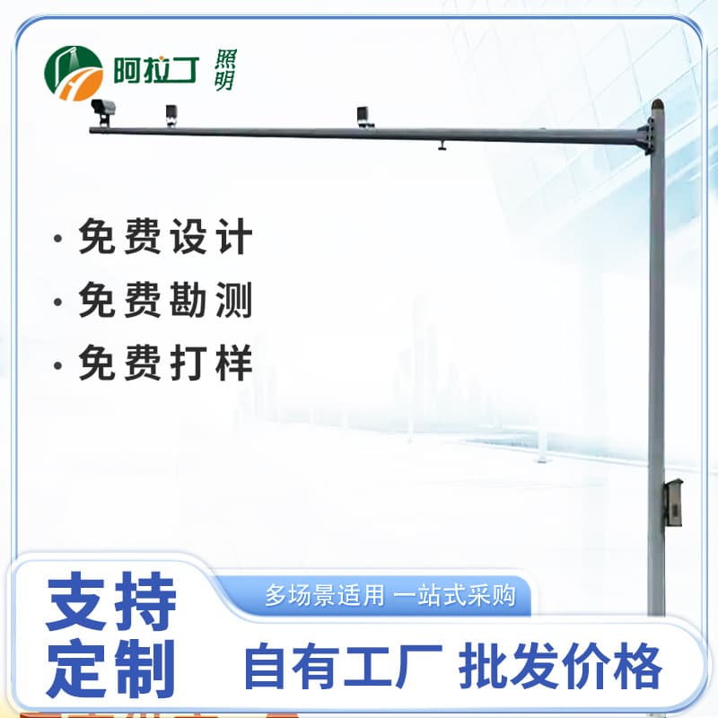 Supplier Provides 6-Meter Road High-Definition Capture Monitoring Pole with Ball and Machine Gun Camera, Night Vision Durable
