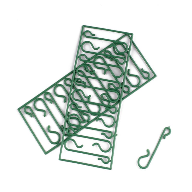 Christmas Decoration Plastic S-Shaped Small Hooks Christmas Tree Accessories Small Hooks Venue Decoration Tool 10-Piece Hooks