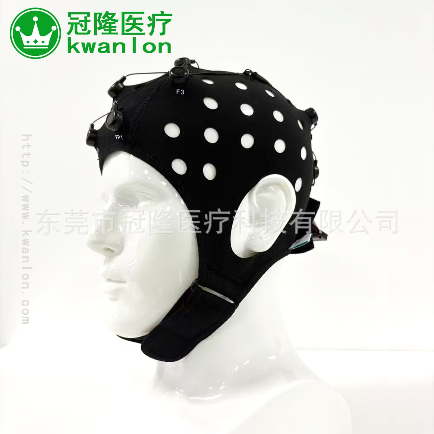 Kwanlon Research High-Dryness EEG Cap, Dedicated Sensor for Brain-Computer Interface Experiments, EEG Monitoring