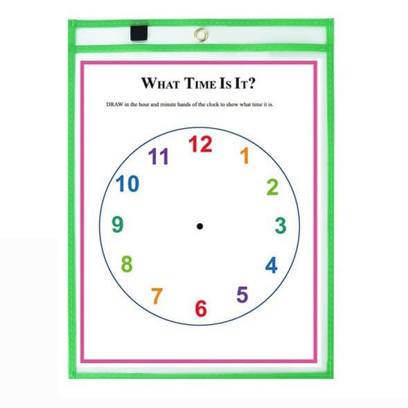 Factory Direct Cross-border Work Ticket Holder Bag, Ultra-clear Waterproof Eco-friendly Storage Display Reusable Wipe-clean File Pouch