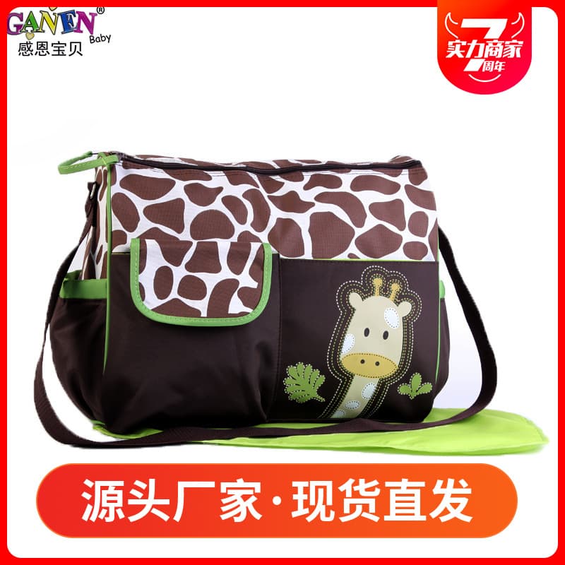 Multi-functional Mom Bag Large Capacity Maternity Bag Fashion Cartoon Hospital Bag Handbag Mother Bag Factory Drop Shipping