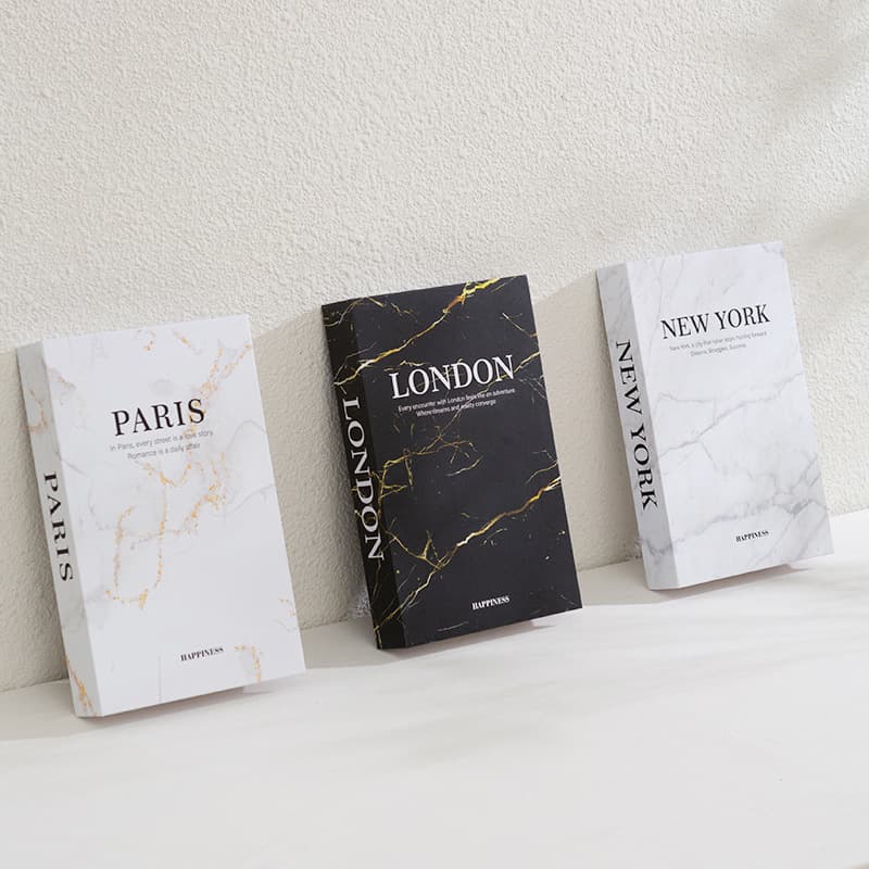 Openable Urban Fashion Three-Piece Set English Folding Fake Book Decoration Famous Prop Book Simulation Book Decorative Book