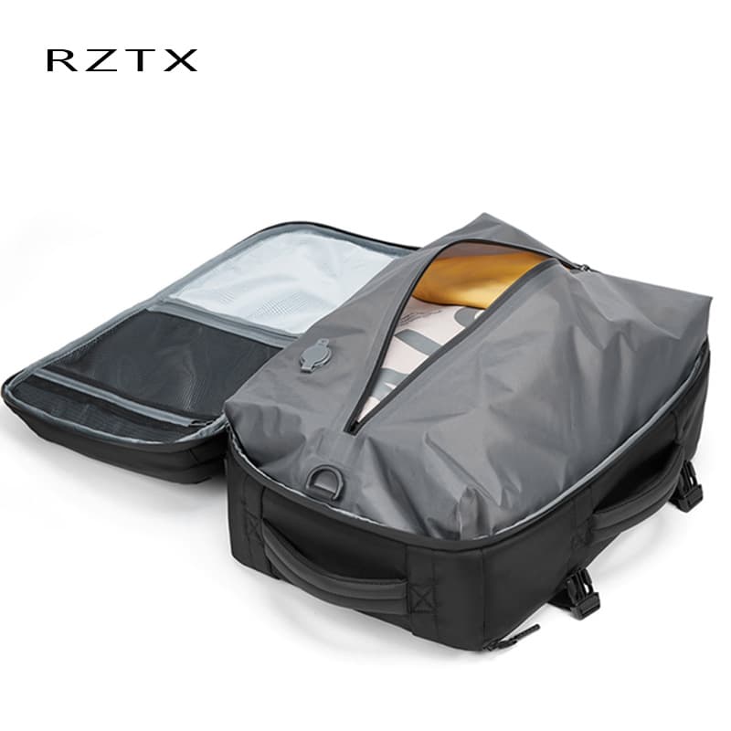 Cross-border Men's Large-Capacity Airbag Storage Business Backpack, Oxford Fabric Waterproof Travel Bag for Business Commuting