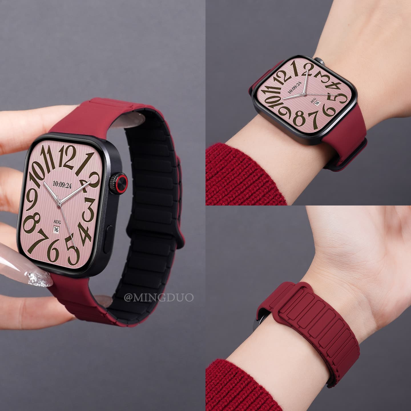 New Compatible Redmi Watch 6 Strap, Watch 5 Magnetic Silicone Strap for Xiaomi Band, Redmi Watch 6 Strap