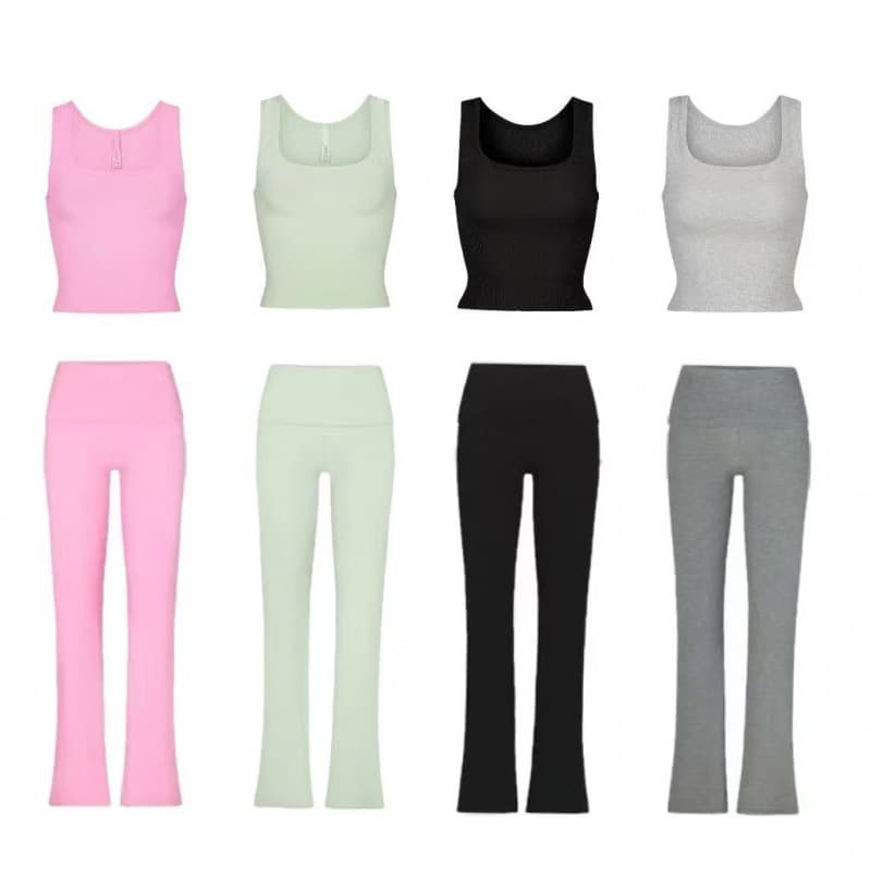 Skims Kardashian Style SOFT LOUNGE TANK / FOLD OVER PANT Casual Pants