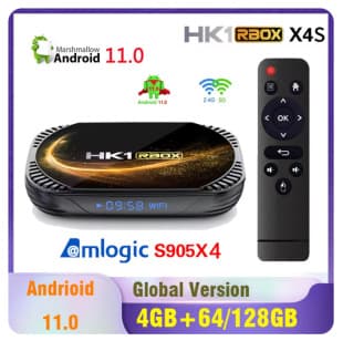 HK1RBOX X4S TV Box S905X4 128G Android 11 8K Dual-Band Network HD Media Player TVBOX