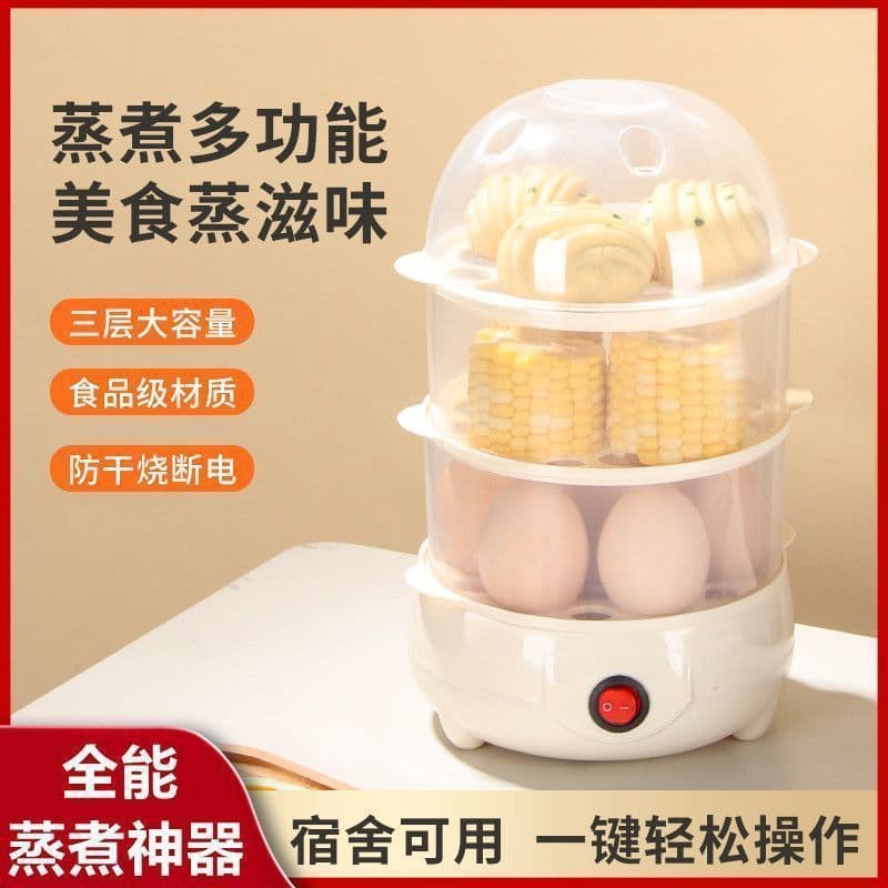 Multi-functional Egg Steamer for Soft-Boiled, Onsen, and Breakfast Eggs, Mini Egg Cooker