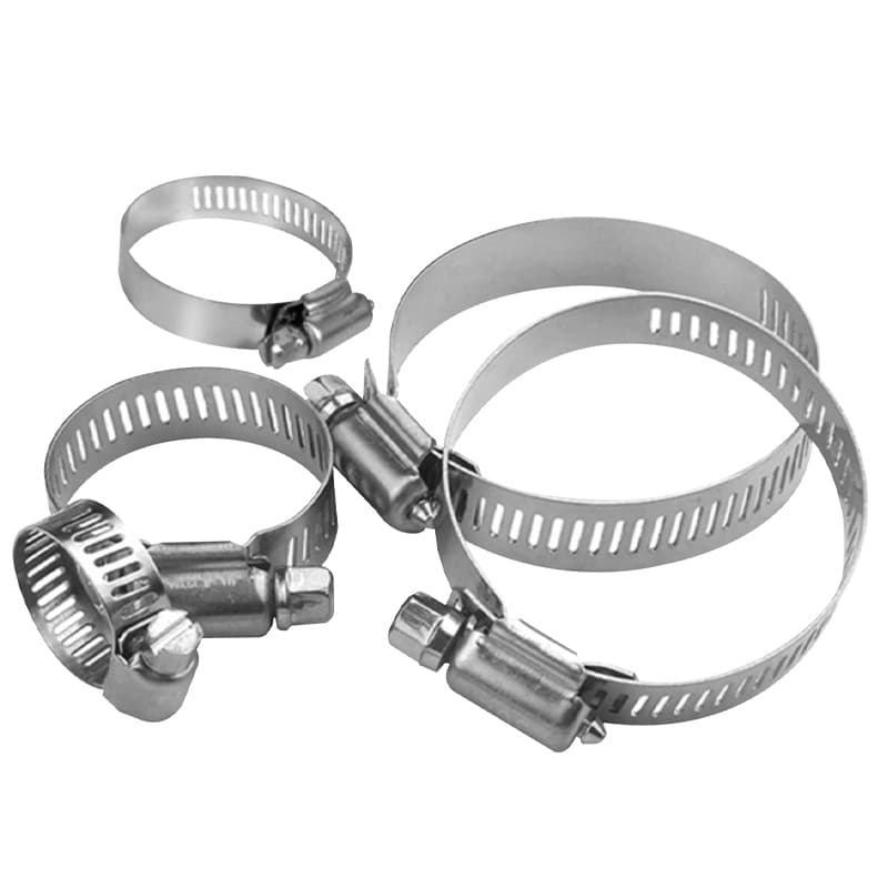 Shenzhen manufacturer 201 stainless steel 304 stainless steel hose clamp pipe clamp hoop stainless steel American-style hose clamp