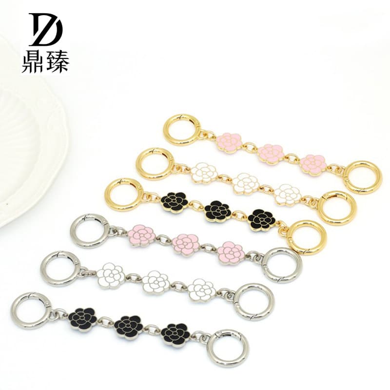 Factory direct sales suitable for Kochi mahjong bag extension chain Kochi underarm bag camellia extended shoulder strap bag strap