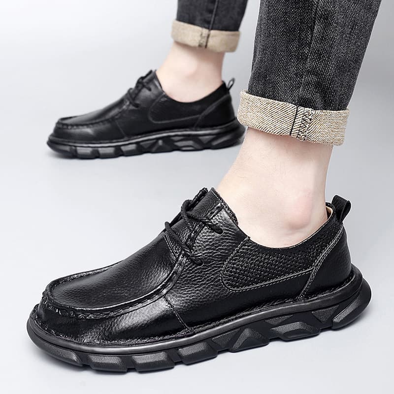 New Four-Season Men's Formal Casual Leather Shoes Large Size 38-47 Fashion Formal Men's Lace-Up Shoes 38-47 Large Size Shoes