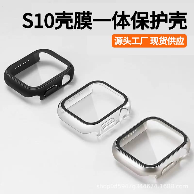 Compatible with all Apple Watch series + tempered glass protective case iWatch 49 Ultra multi-color hard case