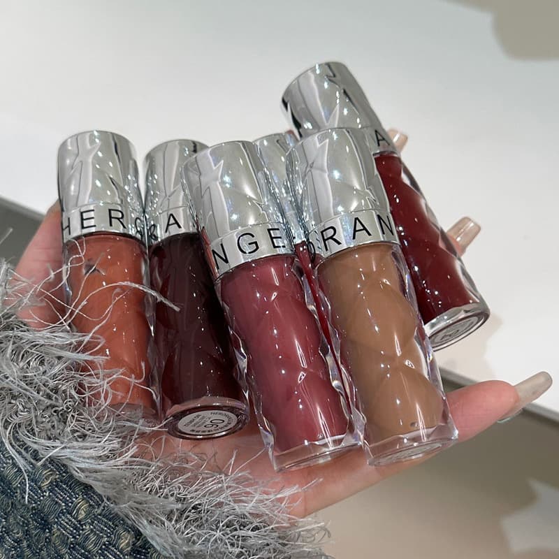 HERORANGE soft gauze mirror lip glaze, clear and moisturizing, hydrating glass lip, Korean lip gloss HR632