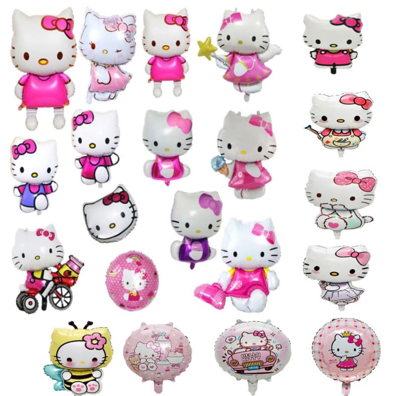 Cartoon Walking Vest Cute KT Cat Bow Cat Head Diamond Bicycle Ice Cream Bag Angel Birthday Decoration