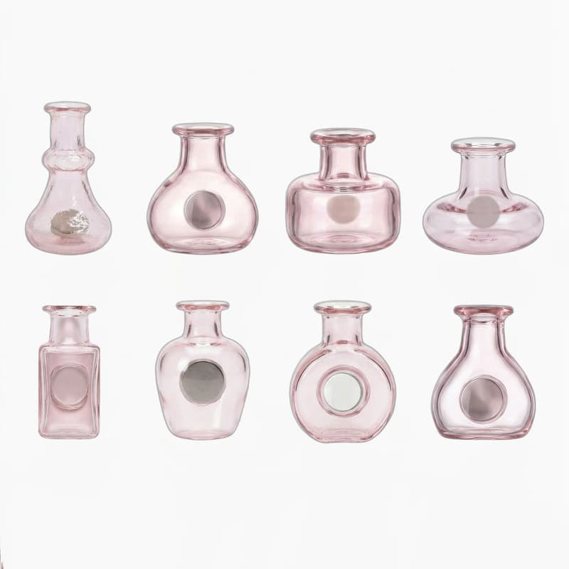 Mini Vase Fridge Magnet Mini Hydroponic Vase Fridge Magnet Set Clear Glass Real Flower Propagation Station