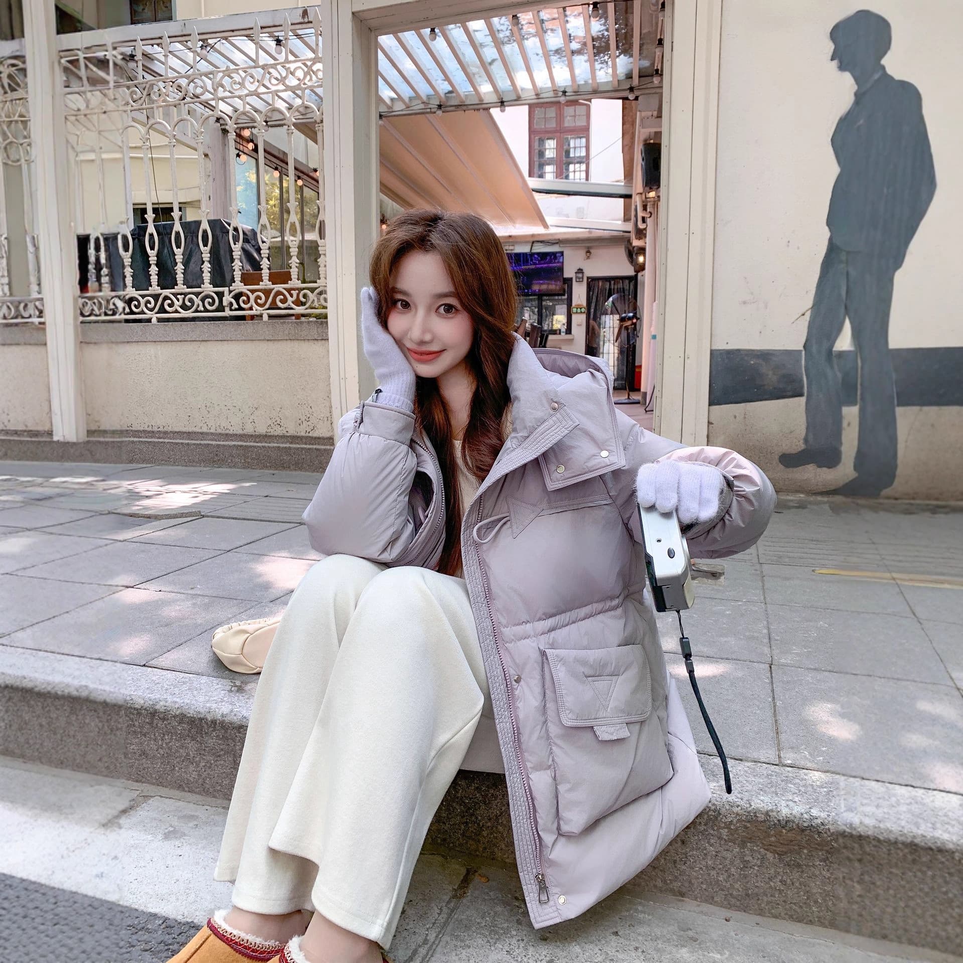 Winter Youji Plus Size Down Jacket, Size 200kg, Extra Large, 250cm, Loose Fit, Thick, Mid-Length White Duck Down Coat for Women
