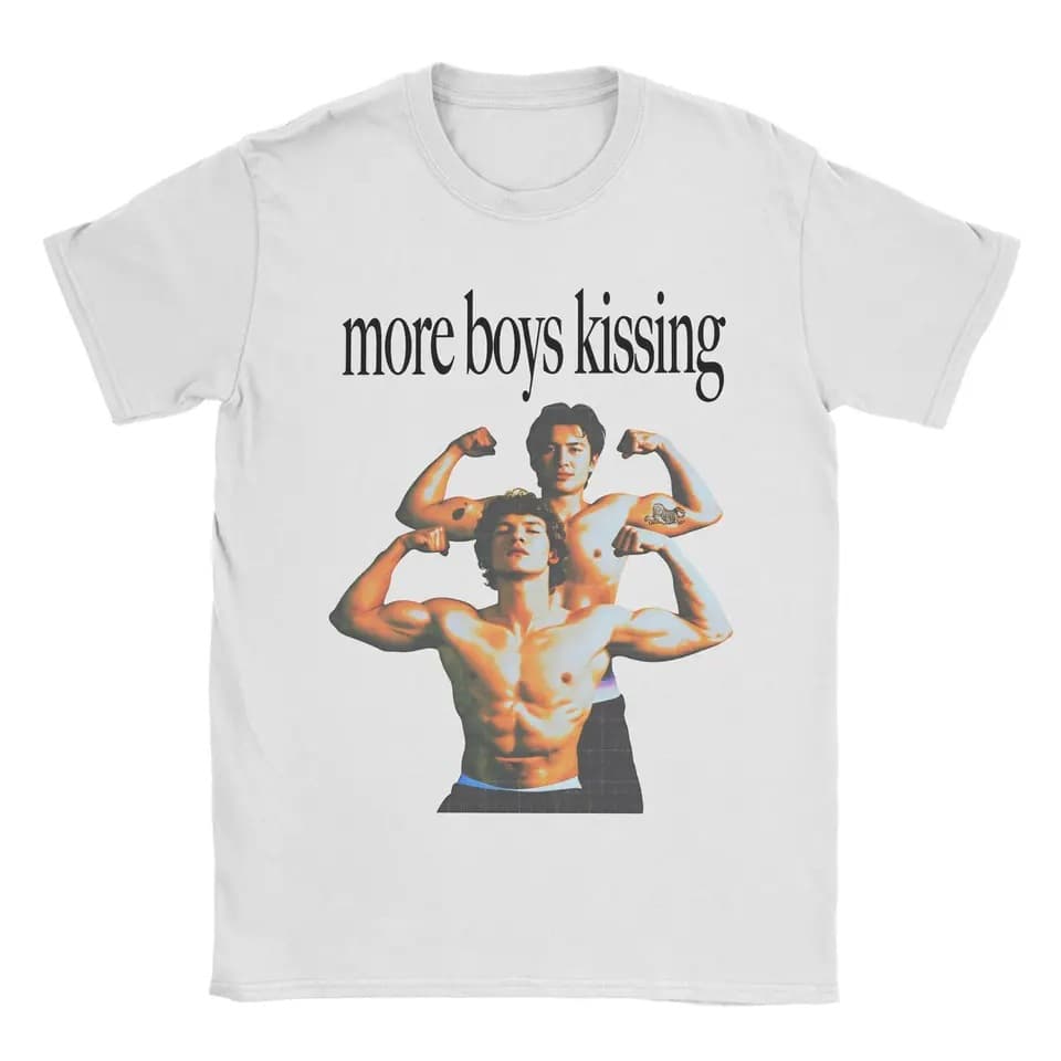 Cotton Short Sleeve T-Shirt for Men Hip Hop Kiss T-Shirt Multi-Clothing Gift Competition T-Shirt Idea Boy Men