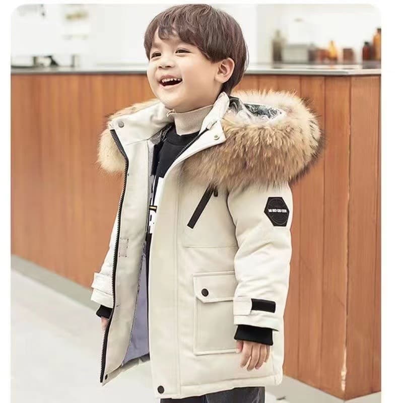 Cross-border Kids Cotton Jacket European/American Winter New Down Cotton Sports Jacket Parka Ultra-Thick Coat