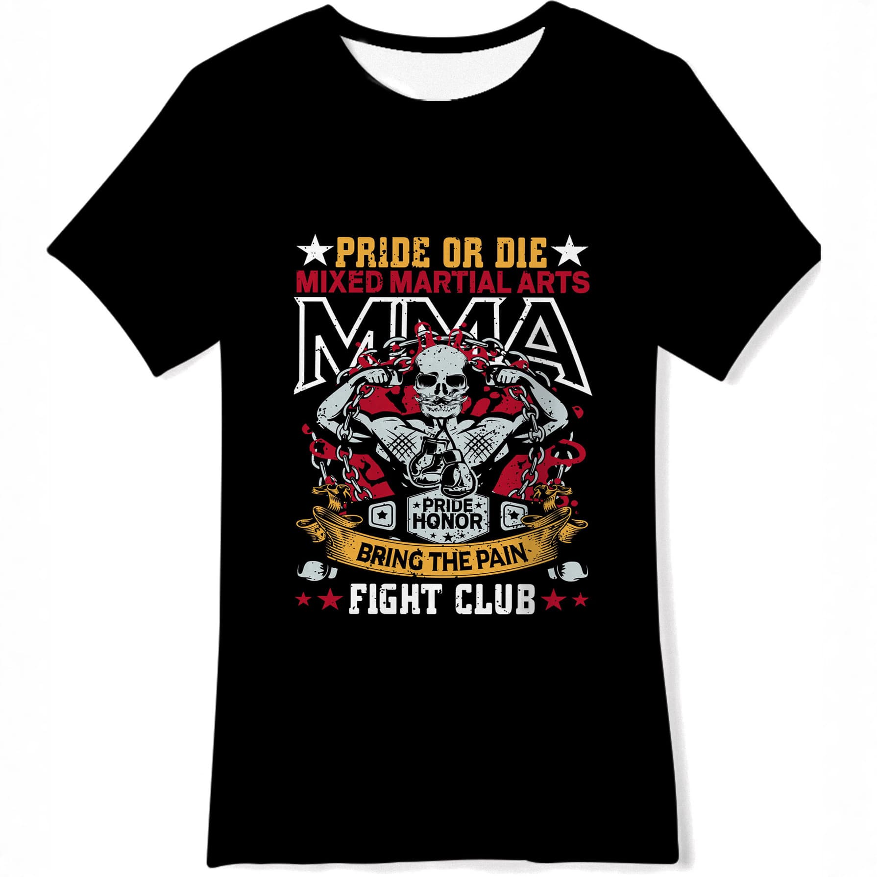 Cross-border AliExpress 3D digital printing mixed martial arts boxing game summer children's clothing casual breathable short-sleeved T-shirt