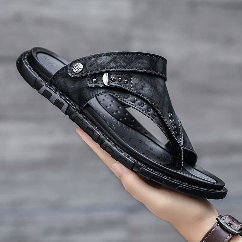 Plus Size Cross-Border Sandals Men's Two-Wear Slip-On Soft Sole Car Shoes Water Shoes Soft-Soled Phenomenal Sandals