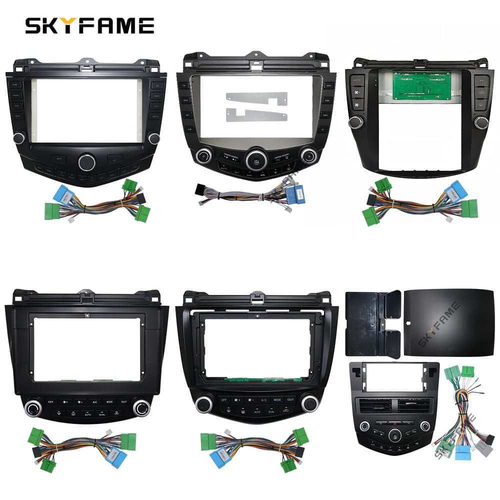 The SKYFAME versatile frame is compatible with the 2003-07 Honda 7th generation Accord FRAME audio navigation panel
