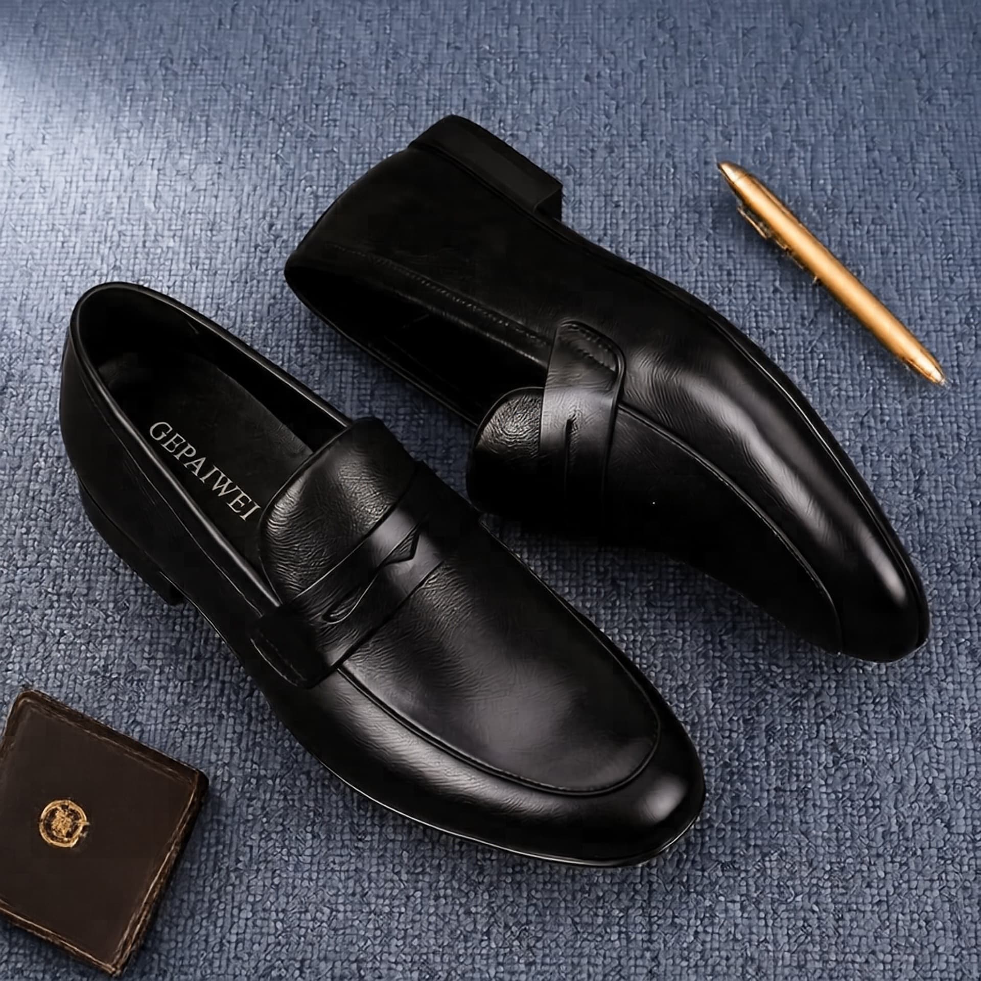 Men's Casual Loafers, Fashionable, Breathable, Business Dress Shoes, Soft Sole, Soft Upper, Slip-On